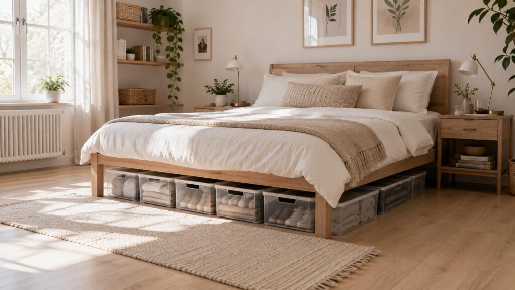 Tips for organizing under bed storage efficiently
