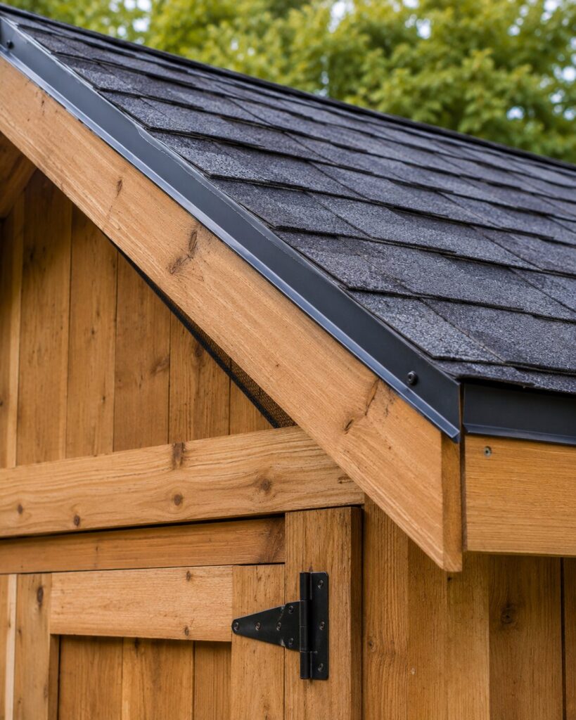Quality shed roof construction detail